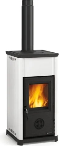 Stufa a legna Tea 7,0 kW Bianco - La Nordica