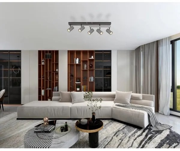 Globo 57911-5S - Faretto ROBBY 5xGU10/35W/230V grigio