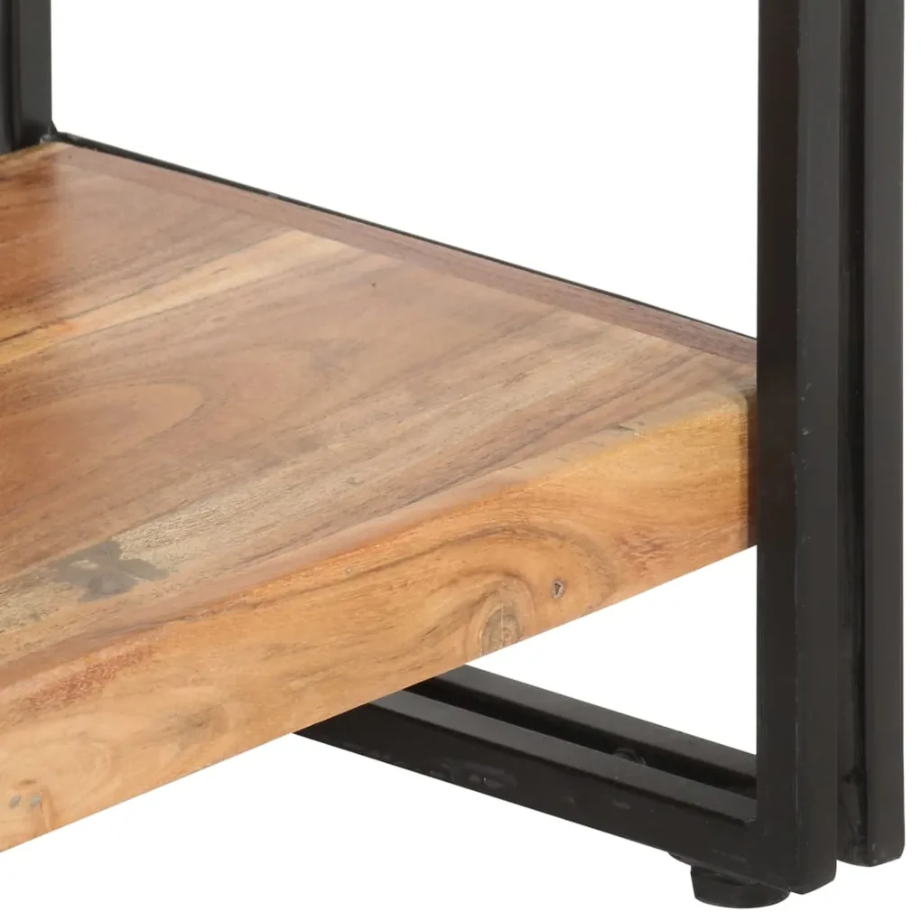 Libreria a 5 ripiani 60x30x180 cm in legno massello di acacia