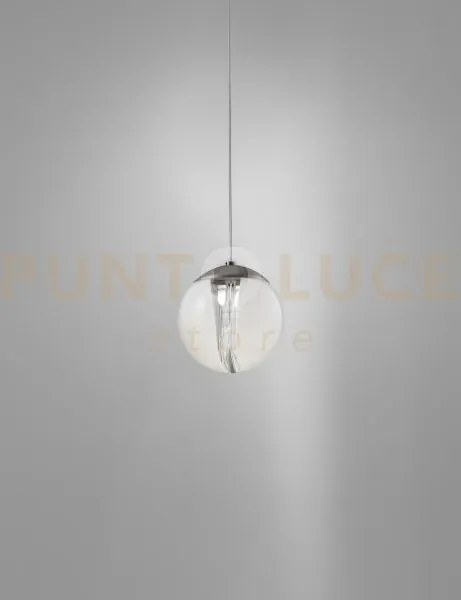 Poc sospensione 16l cristallo bianco nickel nero satinato l22bb  le...