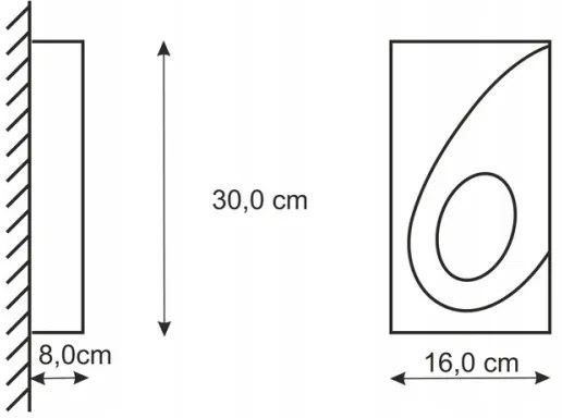 Applique KOMETA 1xE14/12W/230V gesso/bianco
