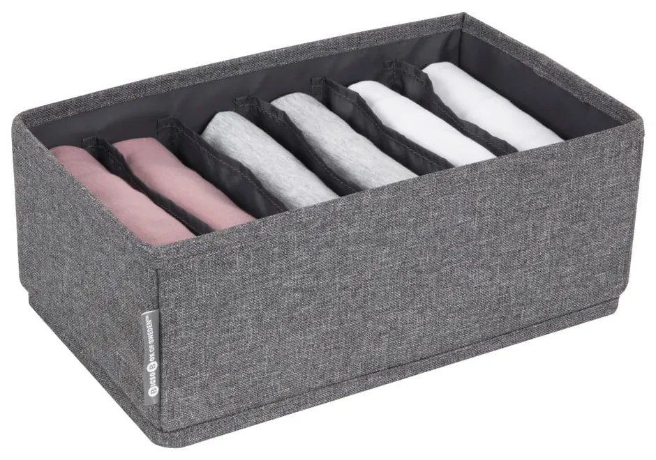 Organizzatore per cassetti grigio con cassetto a scomparti, 16,5 x 11 cm - Bigso Box of Sweden