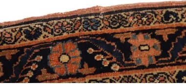 Antik Stilizzato Terracotta Blu Scuro Corsia 70x200 Cm
