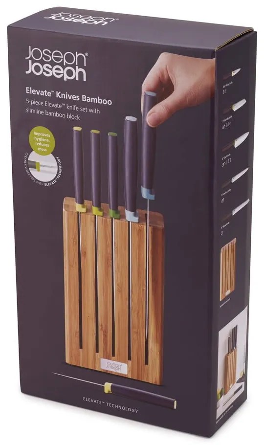 Set di coltelli con supporto in bambù Elevate - Joseph Joseph