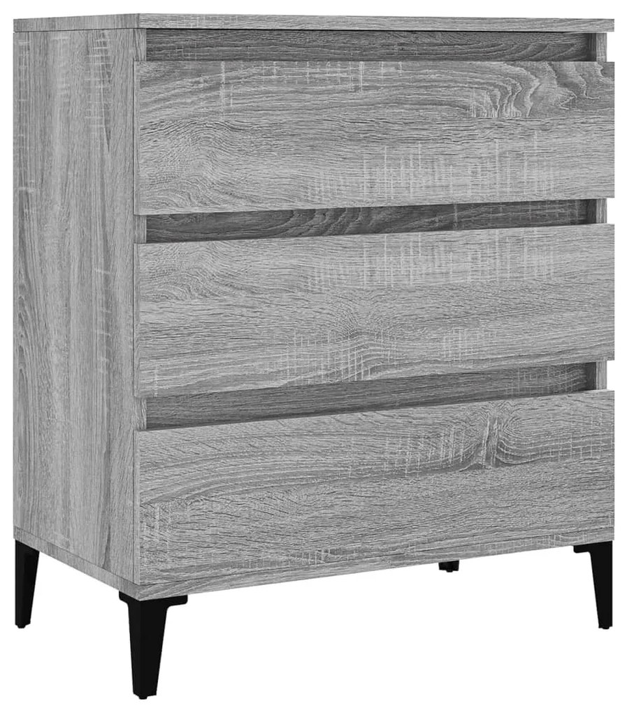 Credenza grigio sonoma 60x35x70 cm in legno multistrato