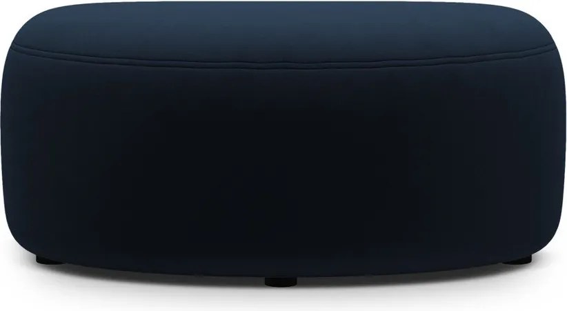 Poggiapiedi blu con rivestimento in velluto Kate – Micadoni