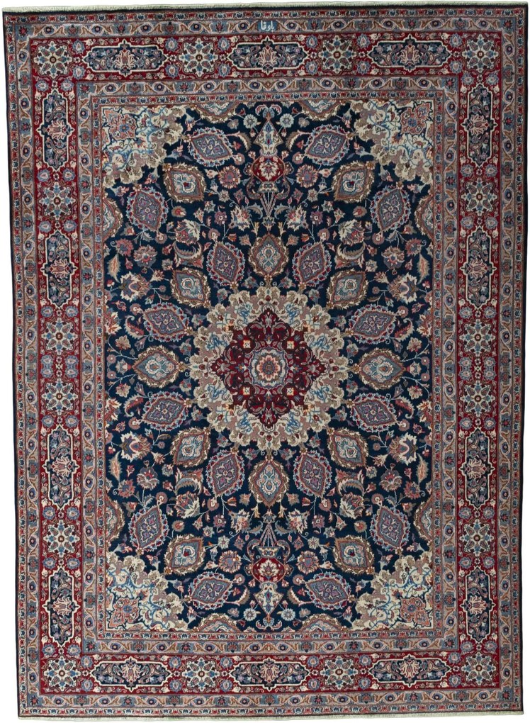 Mashad Tappeto persiano 250 x 340 Blu (Iran) Annodato A Mano