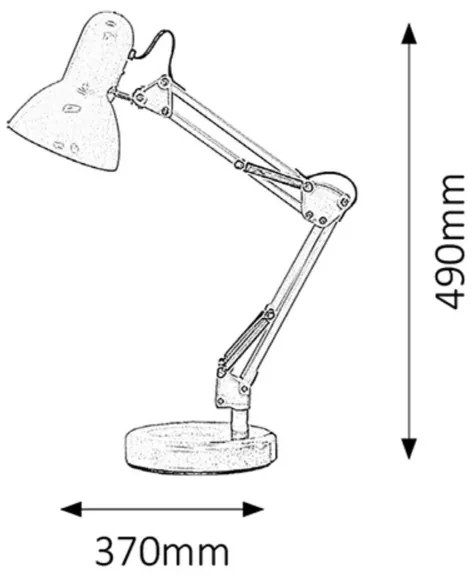 Rabalux 4178 - Lampada da tavolo SAMSON 1xE27/60W/230V