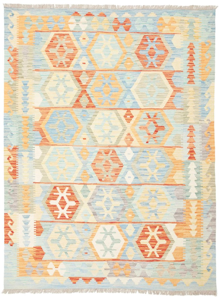 Kilim Tappeto 150x200 (Afghanistan) Tessuto A Mano