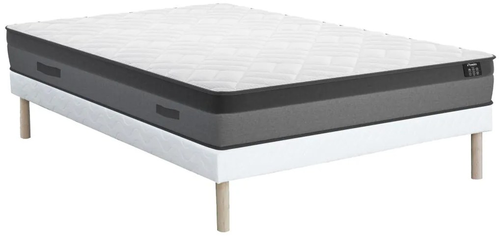 Set ILLUSION di YSMÉE: Rete e Materasso molle insacchettate e memory 160 x 200