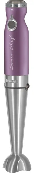 Sencor - Frullatore a immersione 4in1 1200W/230V acciaio inox/viola