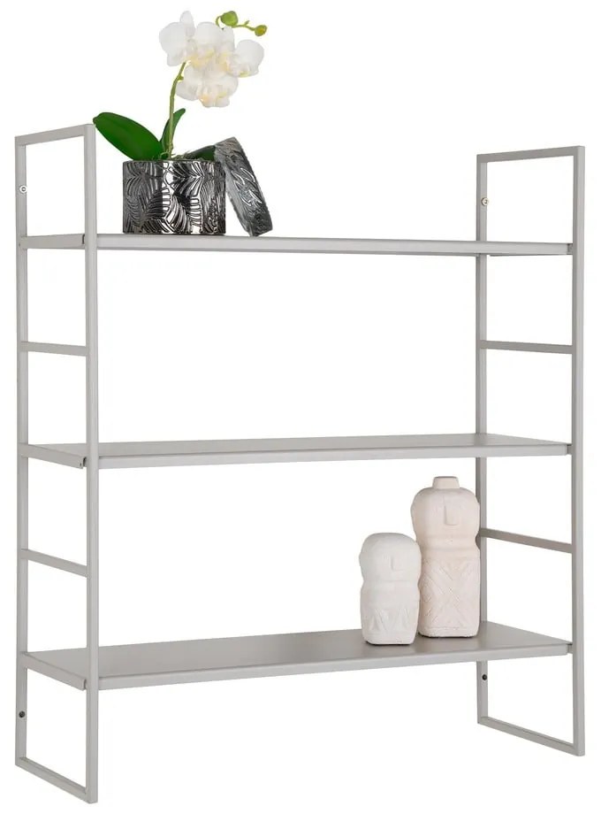 Scaffale grigio chiaro in metallo con ripiani 48 cm Beja - House Nordic