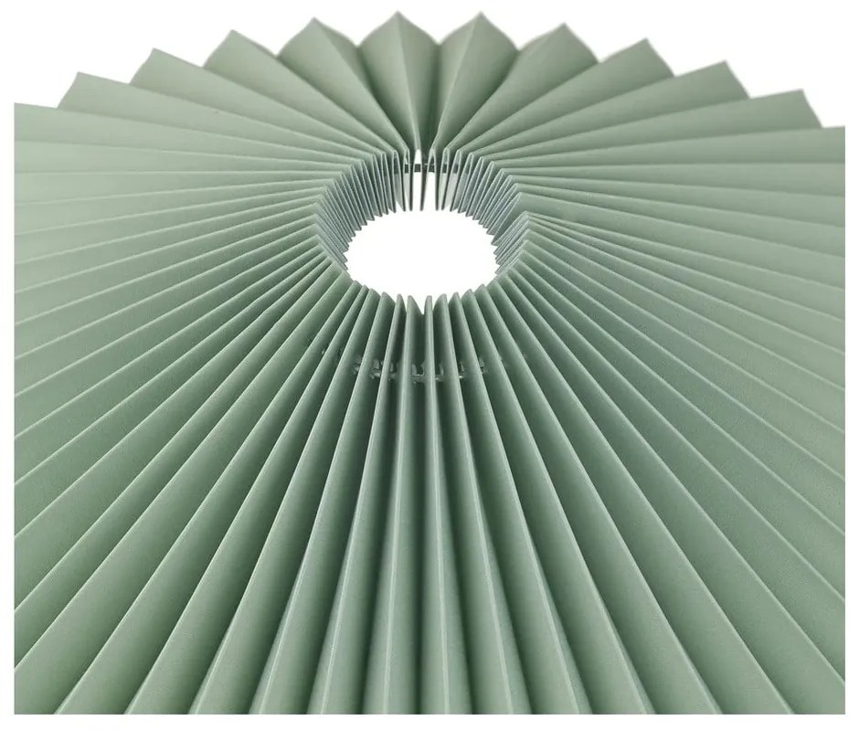 Lampada da tavolo argentata/color salvia con paralume in tessuto con intensità regolabile (altezza totale 36 cm) Taite – Blomus