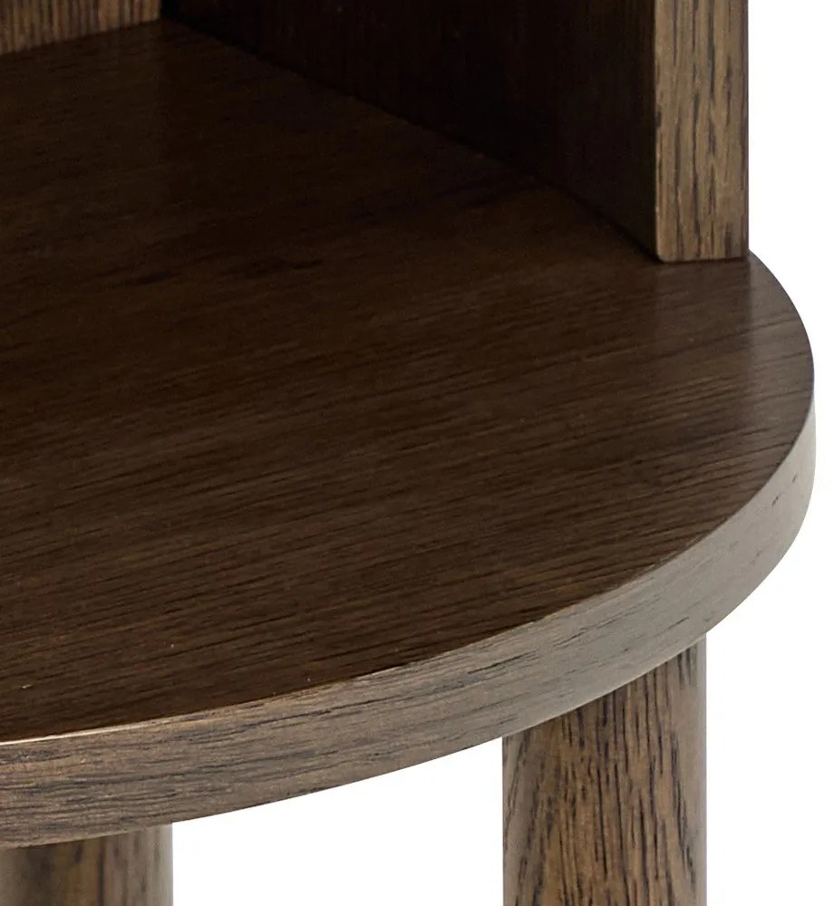 Comodino colore naturale scuro con effetto rovere Paron – Actona