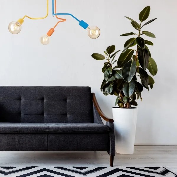 Lampadario a plafone MATYLDA 3xE27/60W/230V colorato