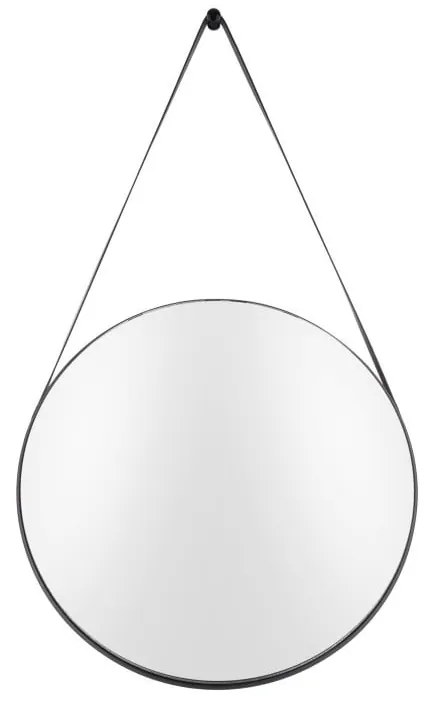 Specchio da parete con cornice nera Balanced, ø 47 cm - PT LIVING