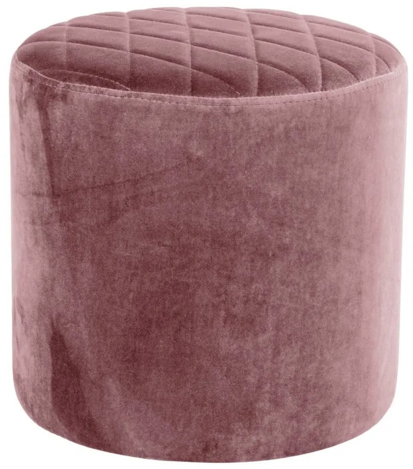 Pouf in velluto rosa Ejby - Bonami Essentials