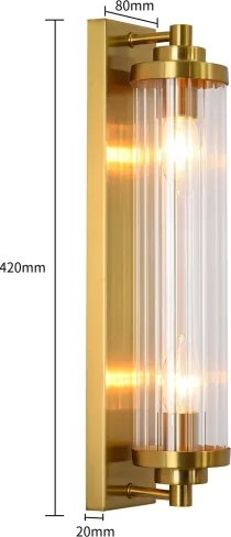 Applique da parete LORENZO 2xE14/40W/230V dorata