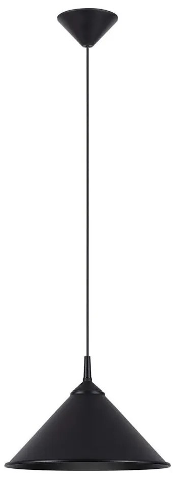 Sollux SL.1326 - Lampadario a sospensione con filo ZUMA 1xE27/15W/230V diametro 30 cm nero