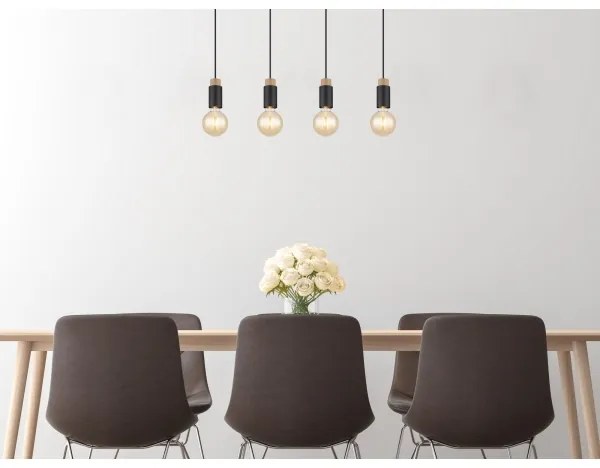 Globo 54045-4H - Lampadario a sospensione con filo MATTI 4xE27/40W/230V