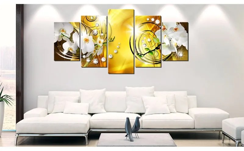 Quadro Yellow Admiration  Colore Giallo, Dimensioni e Misure 200x100