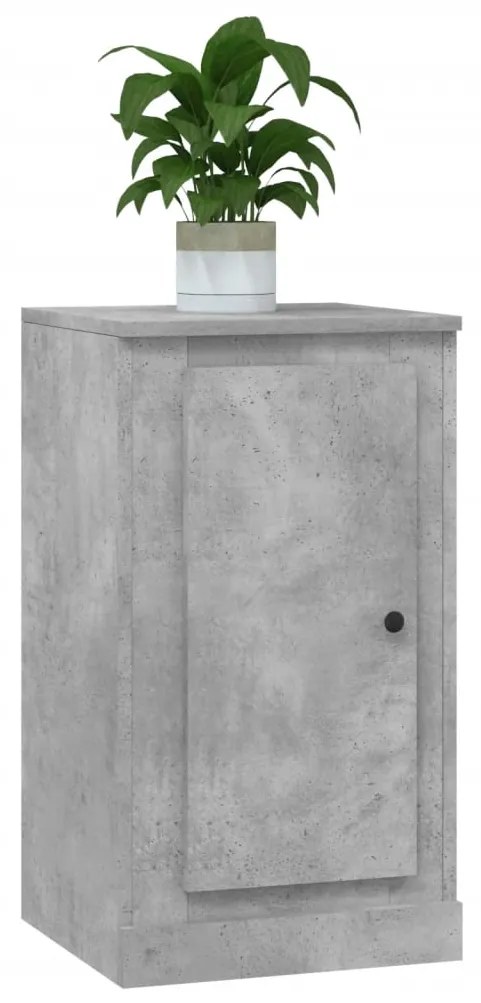 Credenza grigio cemento 37,5x35,5x67,5 cm in legno multistrato