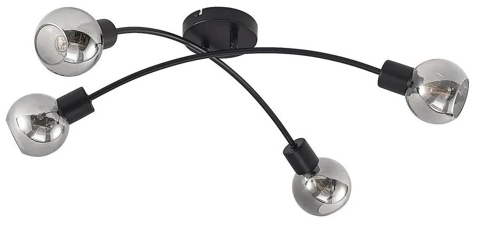 Lindby - Lioma 4 Plafoniera Black Lindby