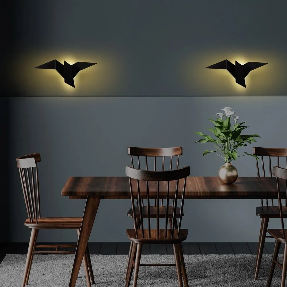 Lampada da parete LED nera Pacali – Opviq lights