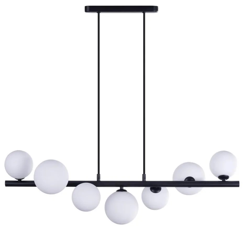 Azzardo AZ4406 - Lampadario su corda SYBILLA 7xG9/25W/230V nero