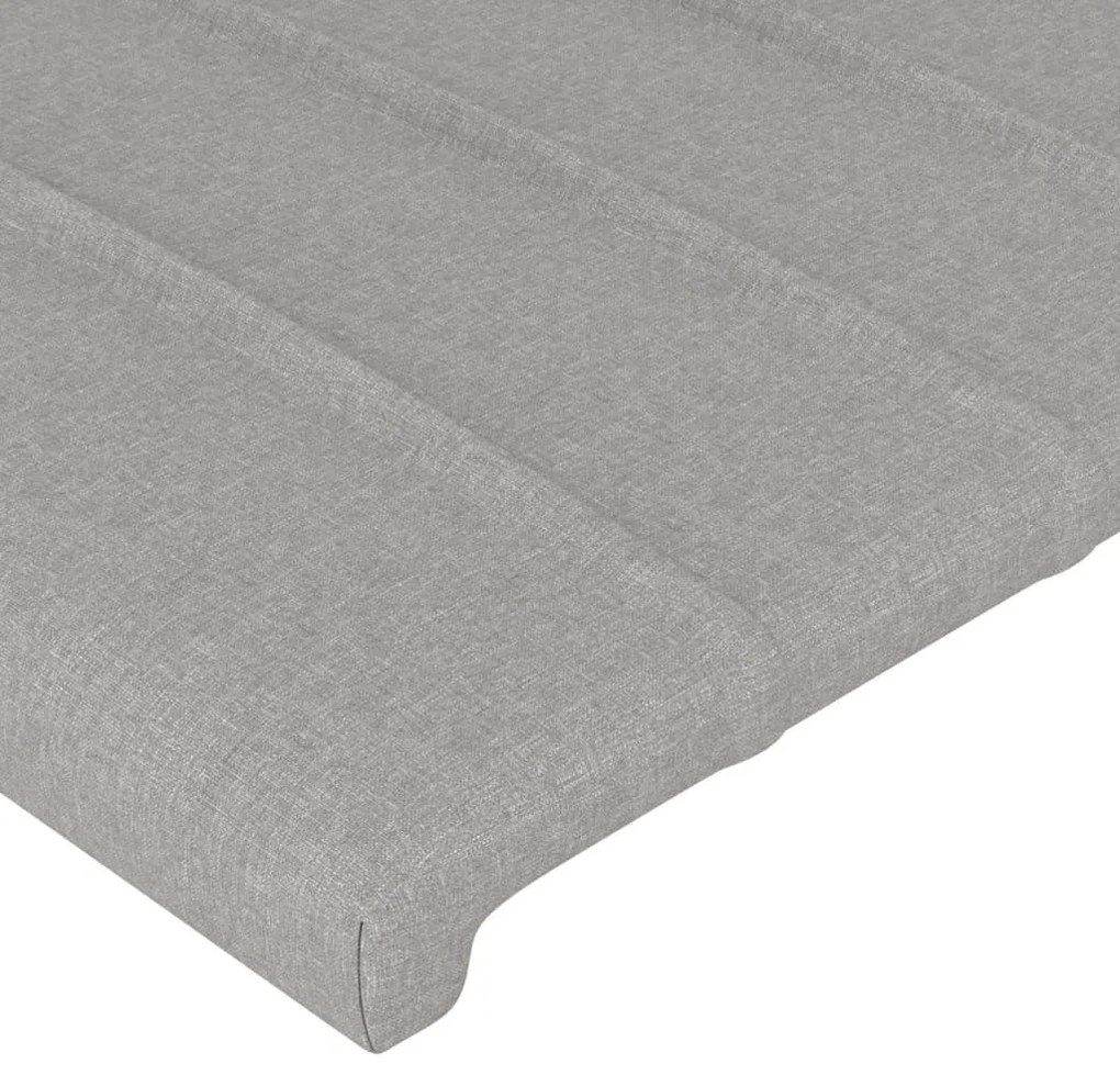 Testiere 2 pz grigio chiaro 72x5x78/88 cm in tessuto