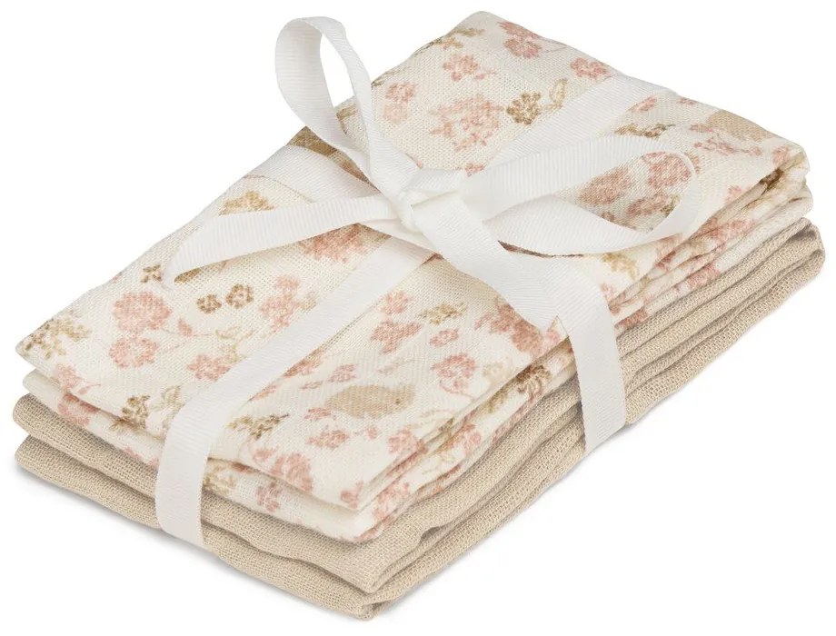 Manopole in set beige in cotone organico 4 pz 30x30 cm Augusta – Cam Cam Copenhagen