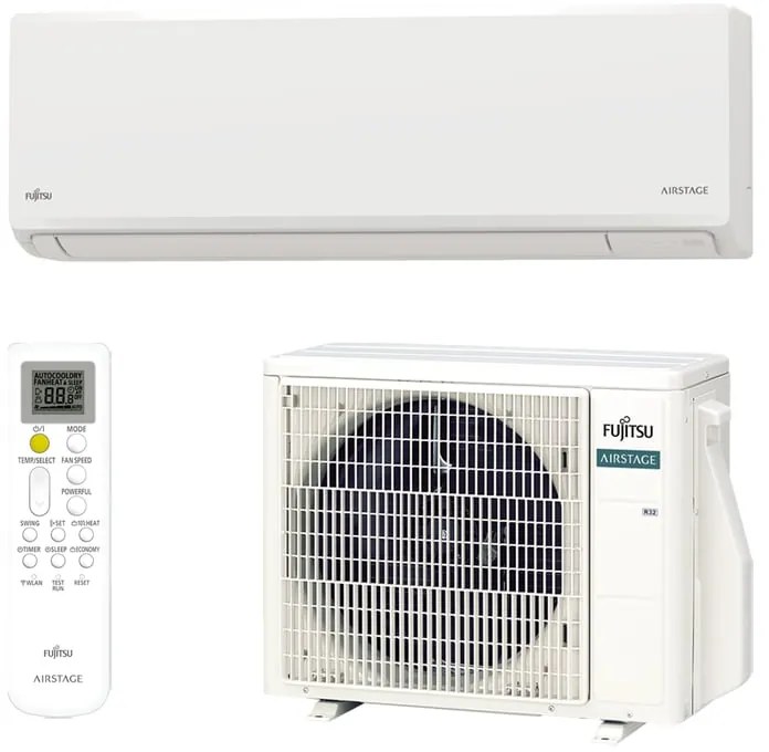Condizionatore a muro monosplit inverter FUJITSU KN WIFI 9K classe raffreddamento A++, classe di riscaldamento A+, bianco