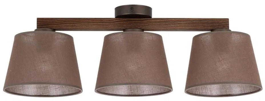 Brilagi - Plafoniera LATTE 3xE27/15W/230V pino/marrone