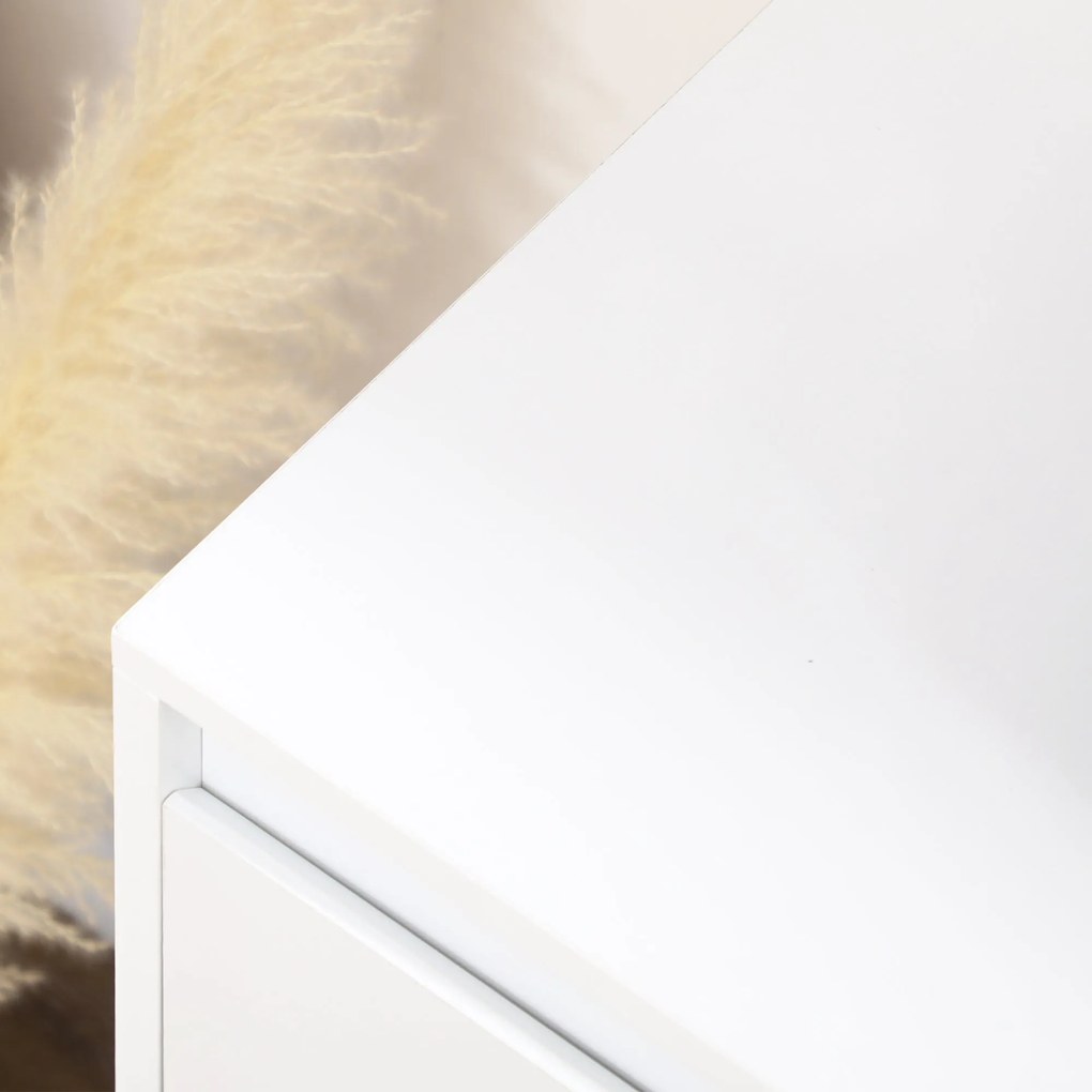 Credenza 12 Ripiani Interni 120x35x85 cm in Truciolato Bianco...