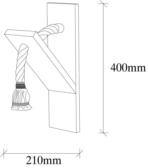 Applique EREBOS 1xE27/40W/230V
