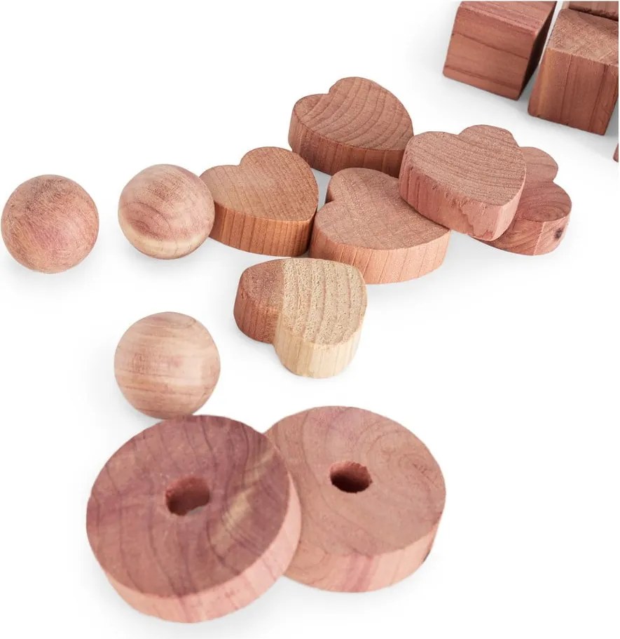 Set di 34 accessori per armadi in legno di cedro Cedar - Compactor