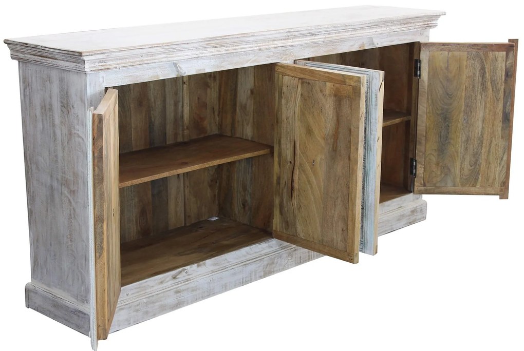 ETER - madia legno di mango bianco