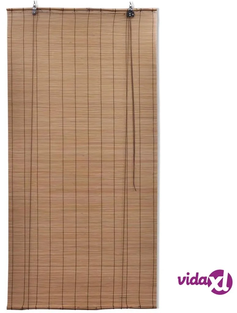 vidaXL Tenda Avvolgibile in Bambù 80x220 cm Marrone