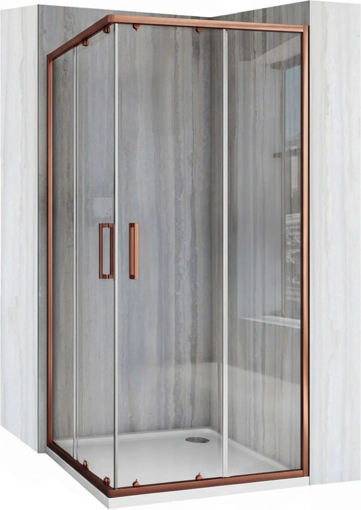 Cabina doccia Rea City 90x90 Brush Copper