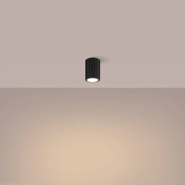 Sollux SL.1568 - Faretto KARBON 1xGU10/10W/230V 10 cm nero