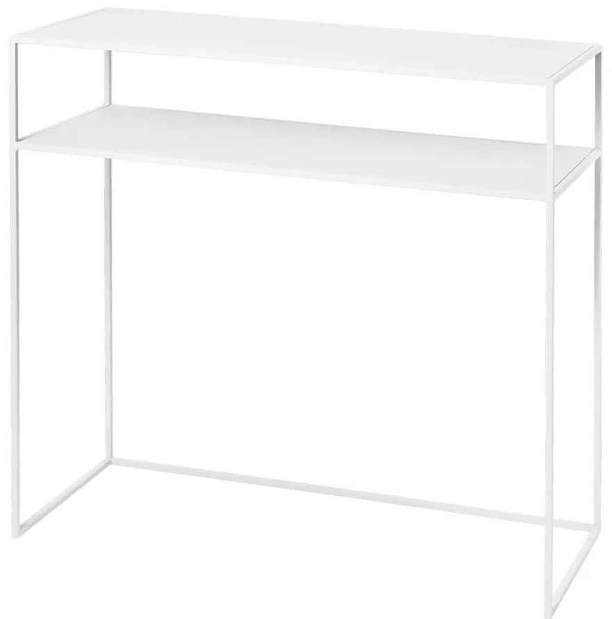 Consolle in metallo bianco 35x85 cm Fera - Blomus