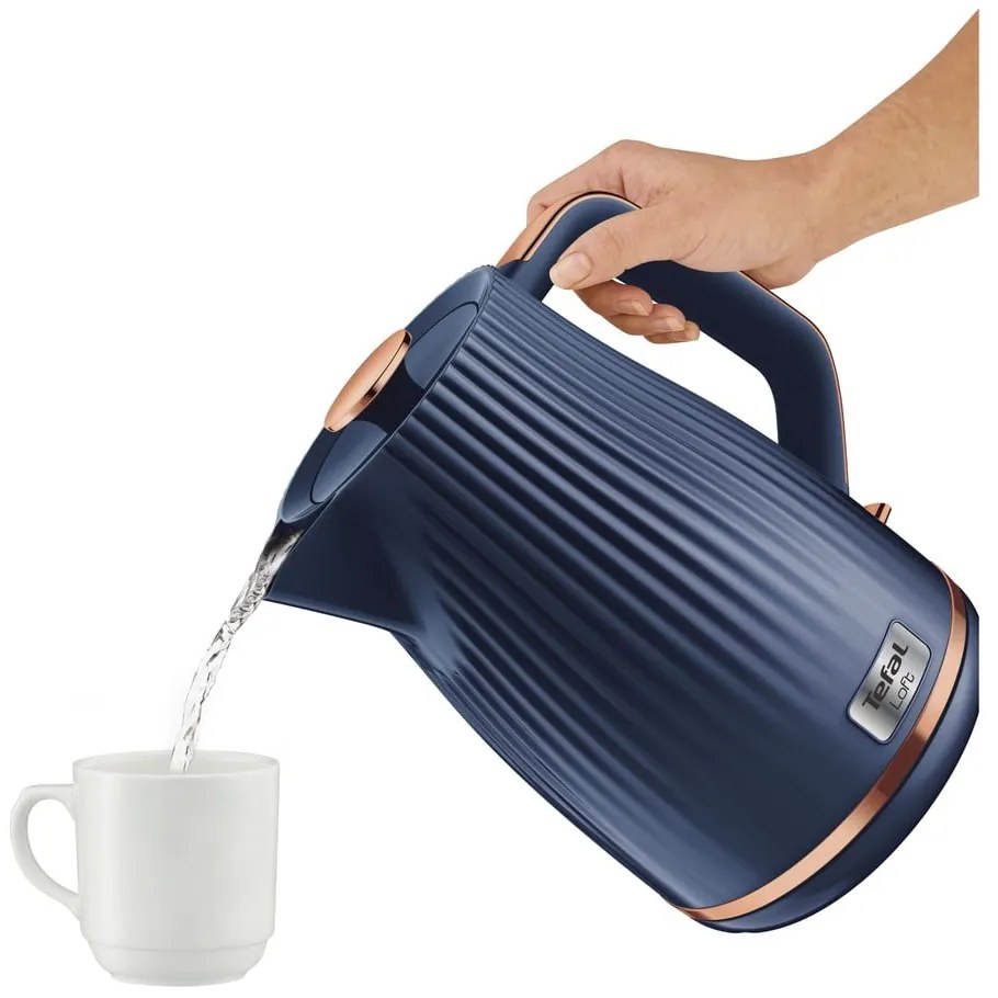 Bollitore blu scuro 1,7 l Loft KO251430 - Tefal
