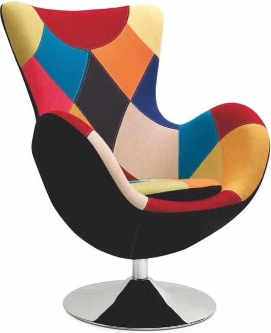 Poltrona imbottita Butterfly multicolore - H 95 cm