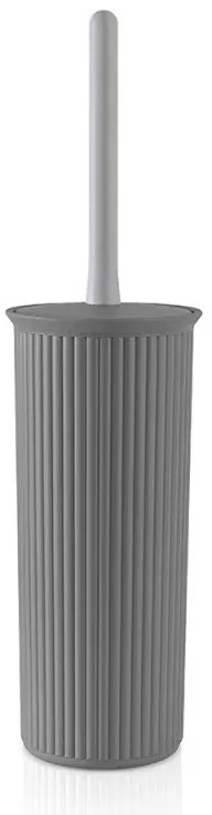 Portascopino WC in plastica Soft Touch Grigio antracite serie Jinko