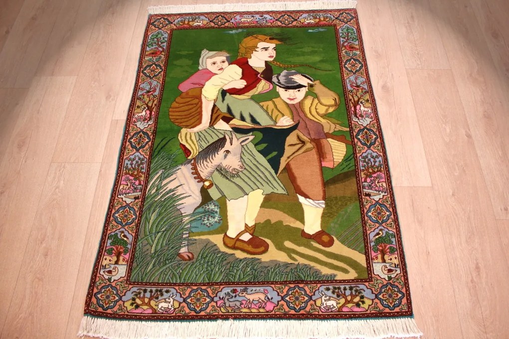 Tabriz Tappeto 100x150 (Iran) Annodato A Mano