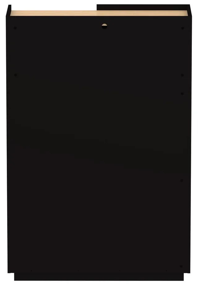 Libreria nera opaca 100x147 cm Nina - TemaHome