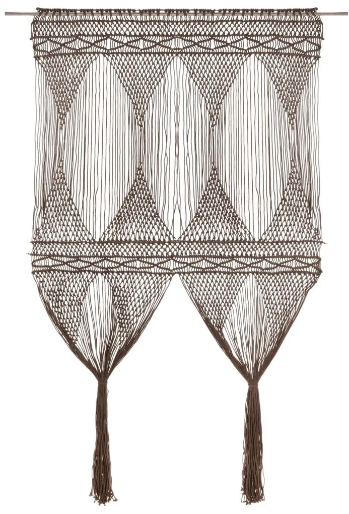 Tenda Macramè Grigio Talpa 140x240 Cm İn Cotone /
