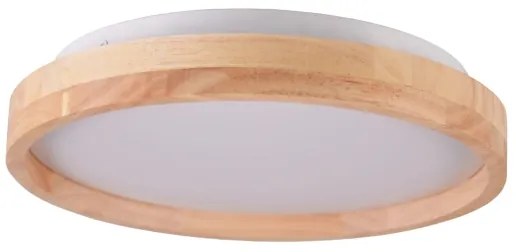 Plafoniera da bagno LED/12W/230V Ø 27 cm IP44 rovere