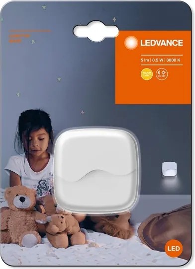 Ledvance - Lampada notturna LED con sensore e spina integrata LUNETTA LED/0,5W/230V