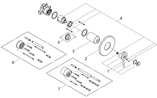 GROHE 29048000 - Miscelatore doccia BAUCLASSIC cromo lucido